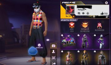 Conta Free Fire Raríssima, Antiga com muito item antigo