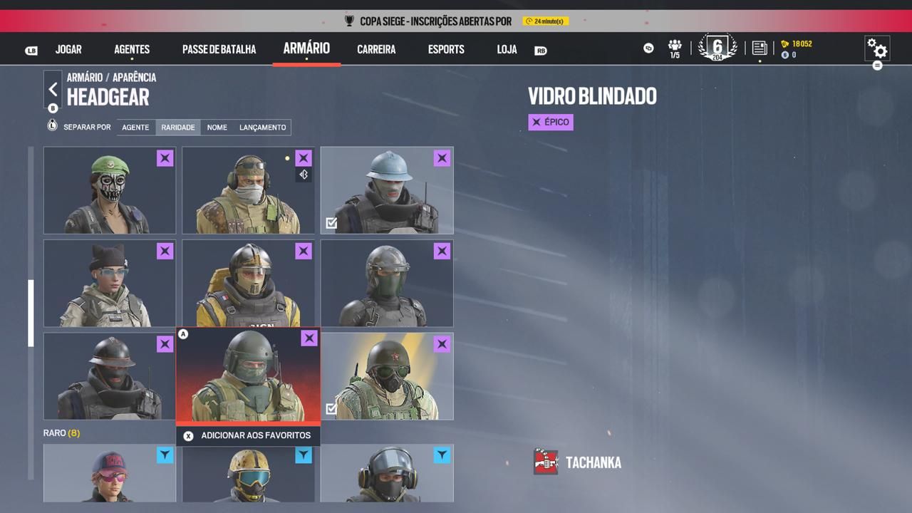 CONTA DE R6 COM MAIS DE 640 HORAS DE JOGO DIVERSAS SKINS E AGENTES, NÍVEL 204