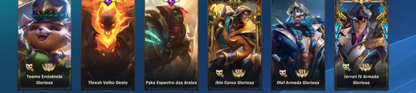 CONTA Wild rift- grão mestre todos os campeões e 110 skins lendárias