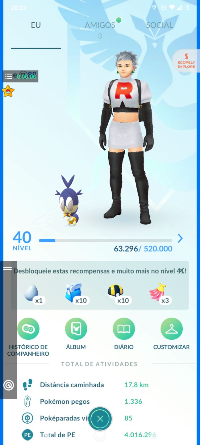 Conta Level 40 iniciante valor negociável