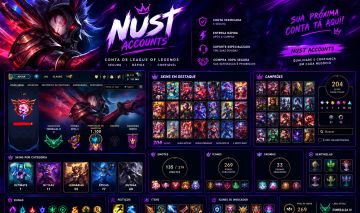 CONTA LOL 204 SKINS | 2 MÍTICAS | 12 LENDÁRIAS | ESMERALDA III