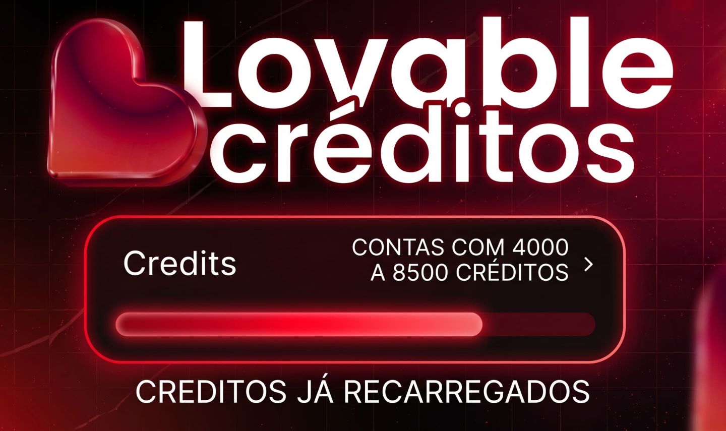 Contas com Créditos Lovable | E-mail Outlook | Melhor preço! [PROMOÇÃO]