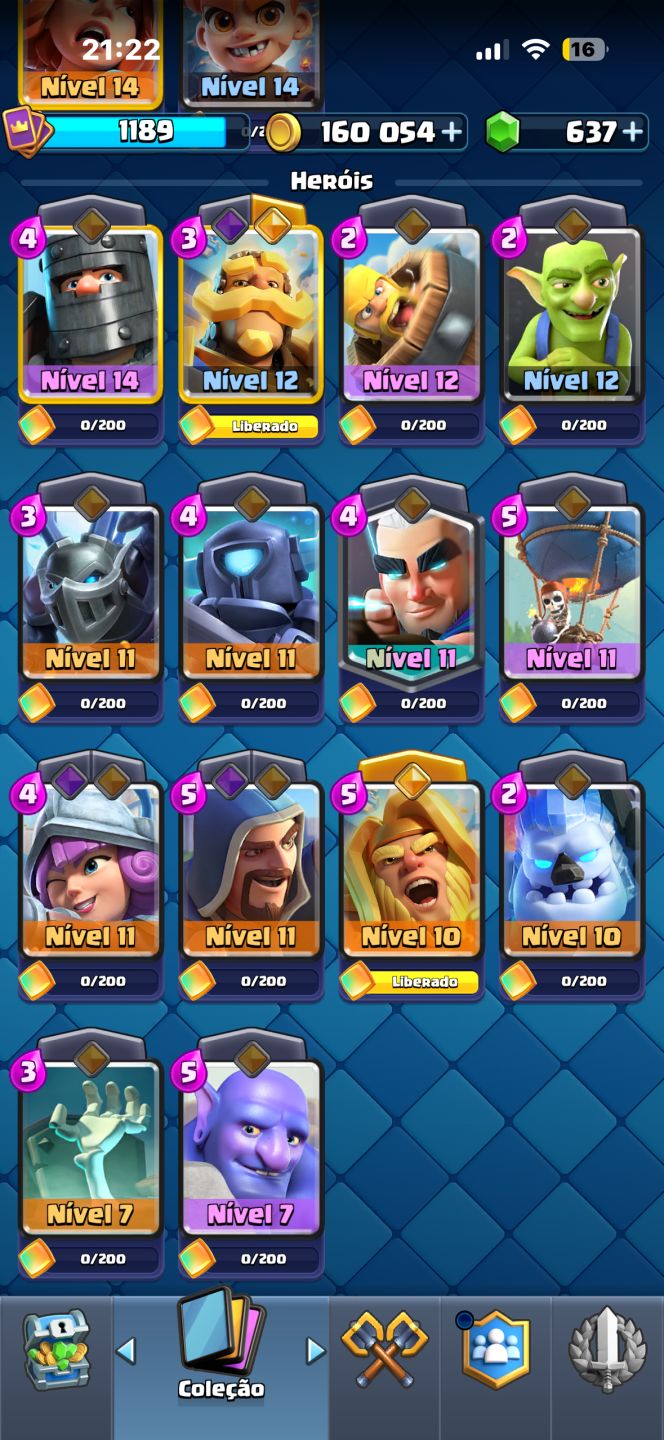 Conta Clash Royale 10k de troféus