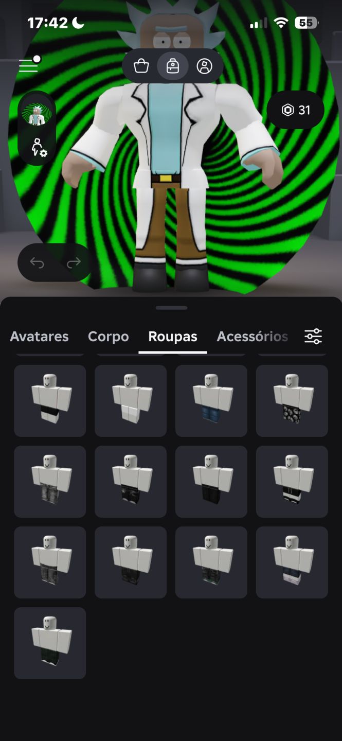 Conta Roblox (Roupas e acessórios) promoção!!