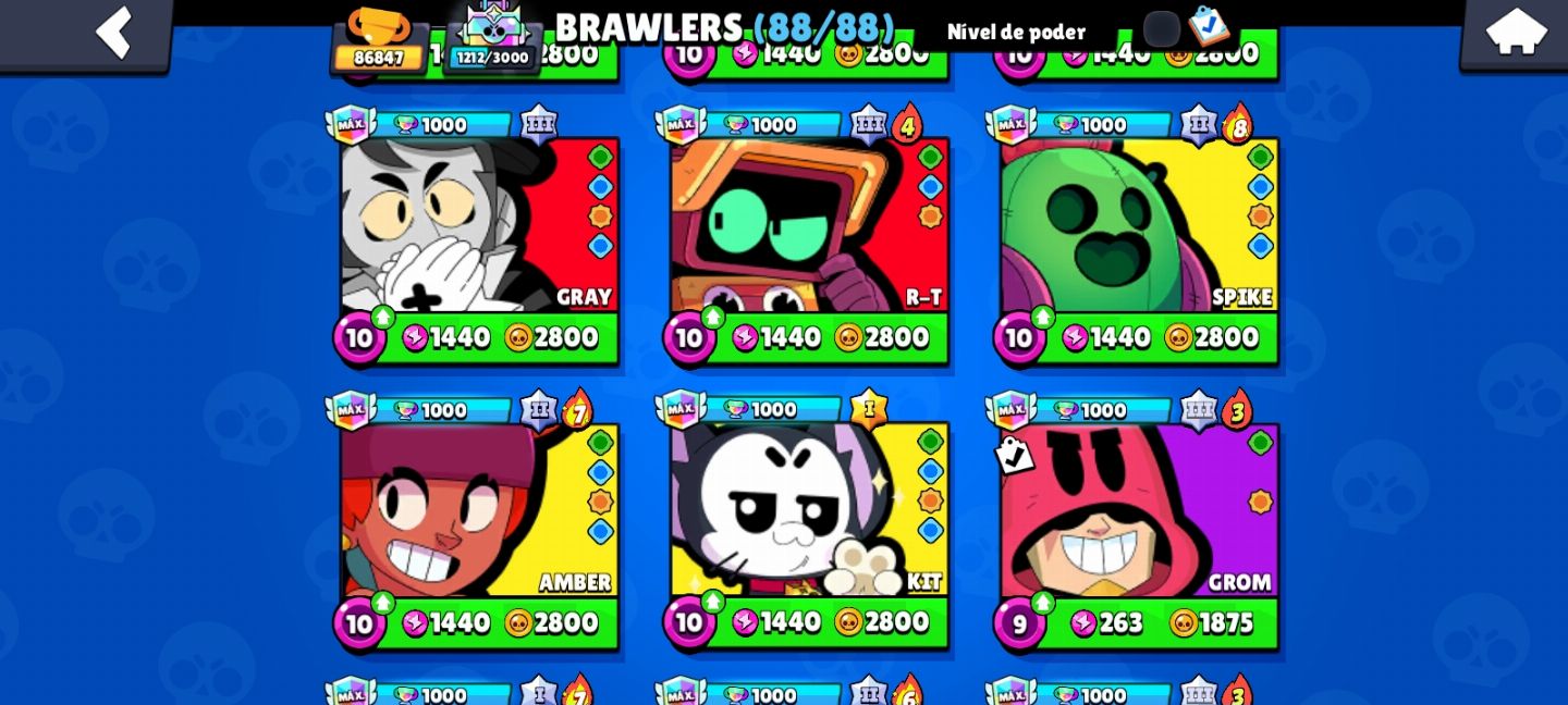 CONTA DE BRAWL STARS COMPLETAMENTE FULL. (DESDE 2018).