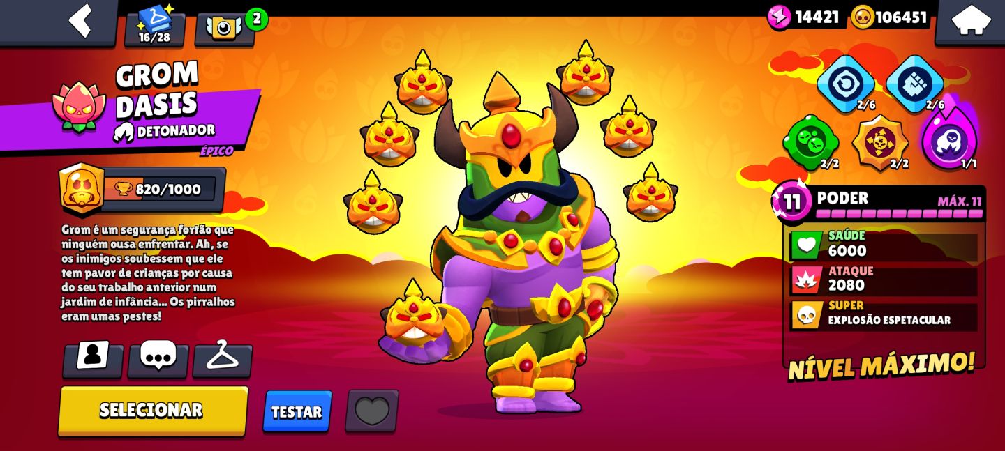 CONTA BRAWL STARS FULL 11 + SKINS RARAS E TODAS HIPERCARGAS