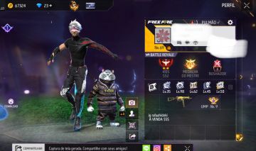 CONTA FREE FIRE RARA