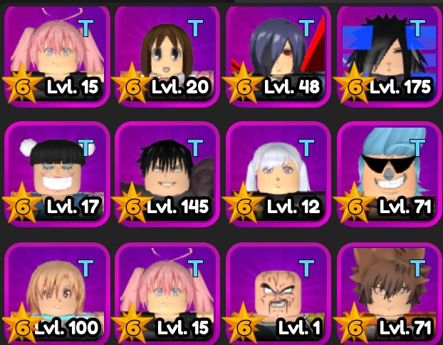 All Star Tower Defense | Serviços | Personagens