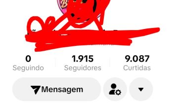 Conta conta do tik Tok com 1916 seguidores