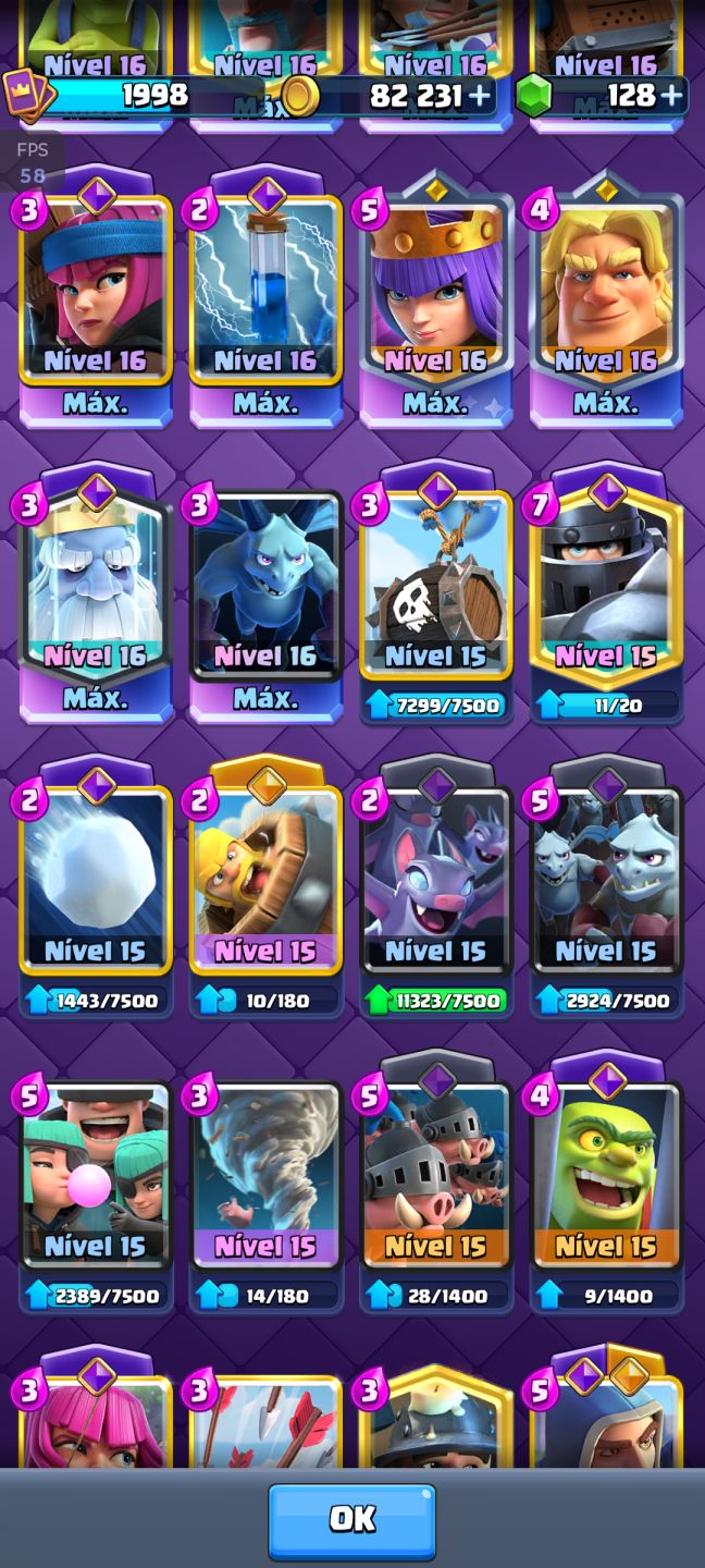 Conta Clash Royale 9 anos