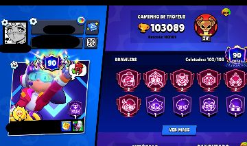 CONTA DE BRAWL STARS VETERANA, COM PASSES ANTIGOS, E ITENS RARÍSSIMOS!