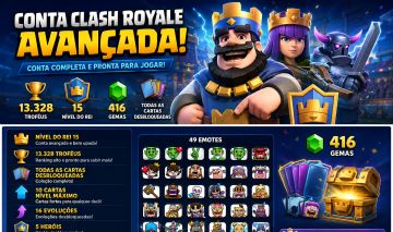 Conta Clash Royale endgame