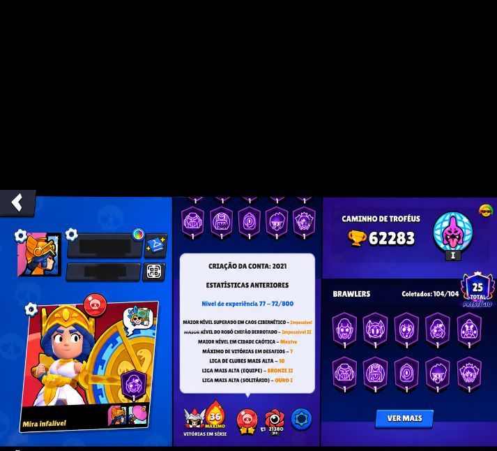 Conta Brawl Stars 63k Troféus | 106 Brawlers