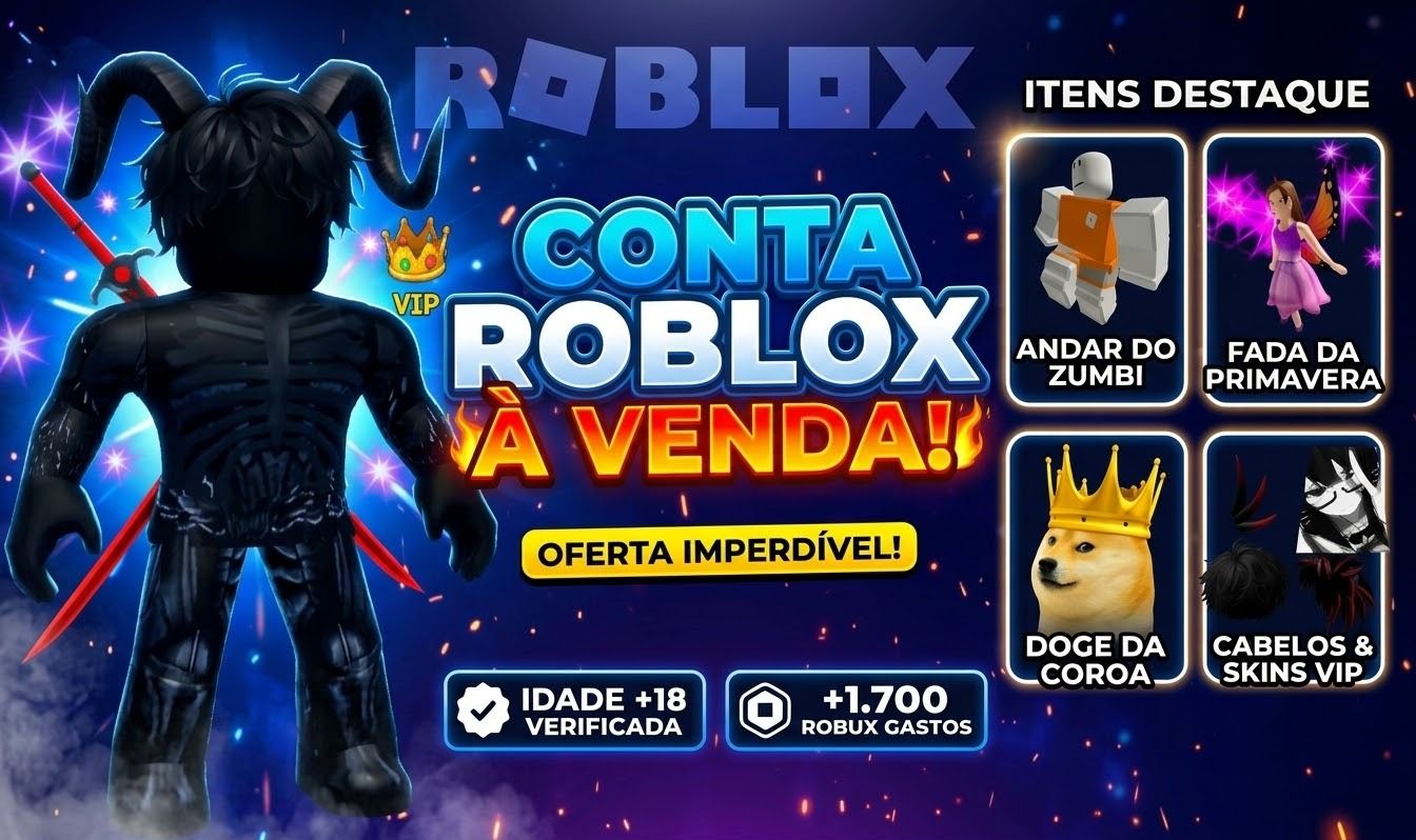 CONTA DE ROBLOX - SKINS E ANIMAÇÕES RARAS (FADA DA PRIMAVEIRA E ANDAR DO ZOMBIE)