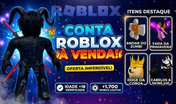 CONTA DE ROBLOX - SKINS E ANIMAÇÕES RARAS (FADA DA PRIMAVEIRA E ANDAR DO ZOMBIE)