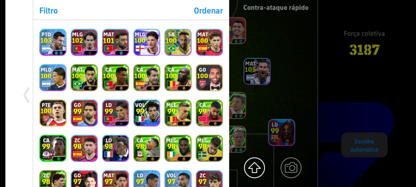 Conta Efootball | Força 3184+