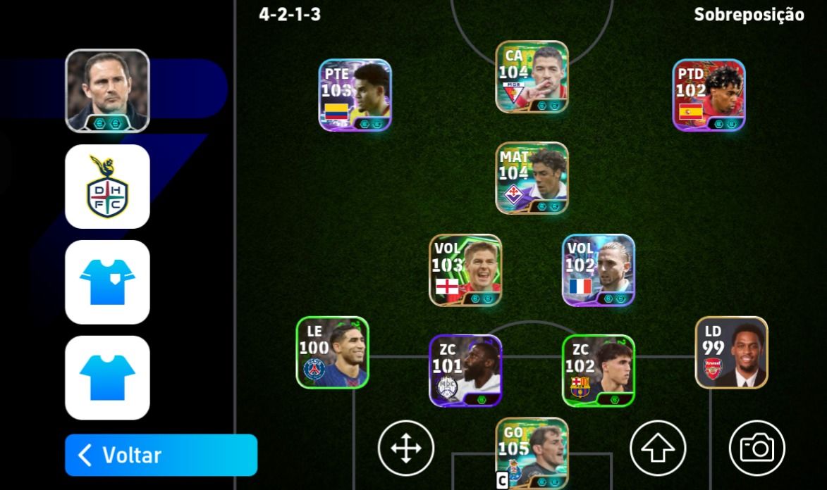 Conta Efootball com Suarez blitz curler