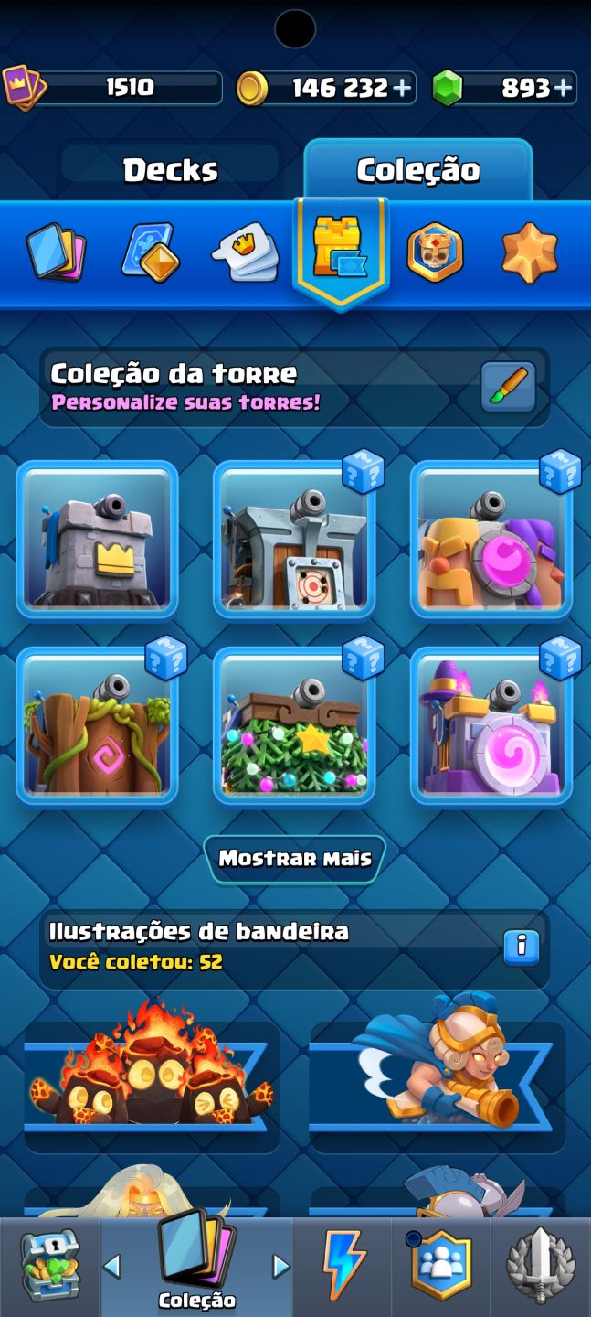 Conta de Clash Royale arena 25.