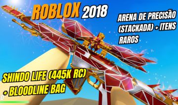 Conta Roblox 2018 | Sniper Arena Stackada + Shindo Life (445k RC + Bags)