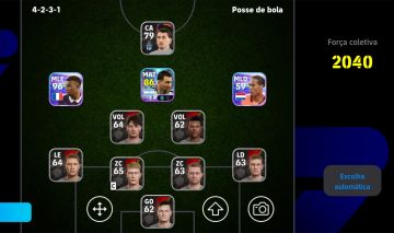 Conta efootball com Messi, Mbappe. Van diz ótima força coletiva