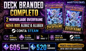 Yu-gi-oh Master duel 600 ur sobrando deck branded completo