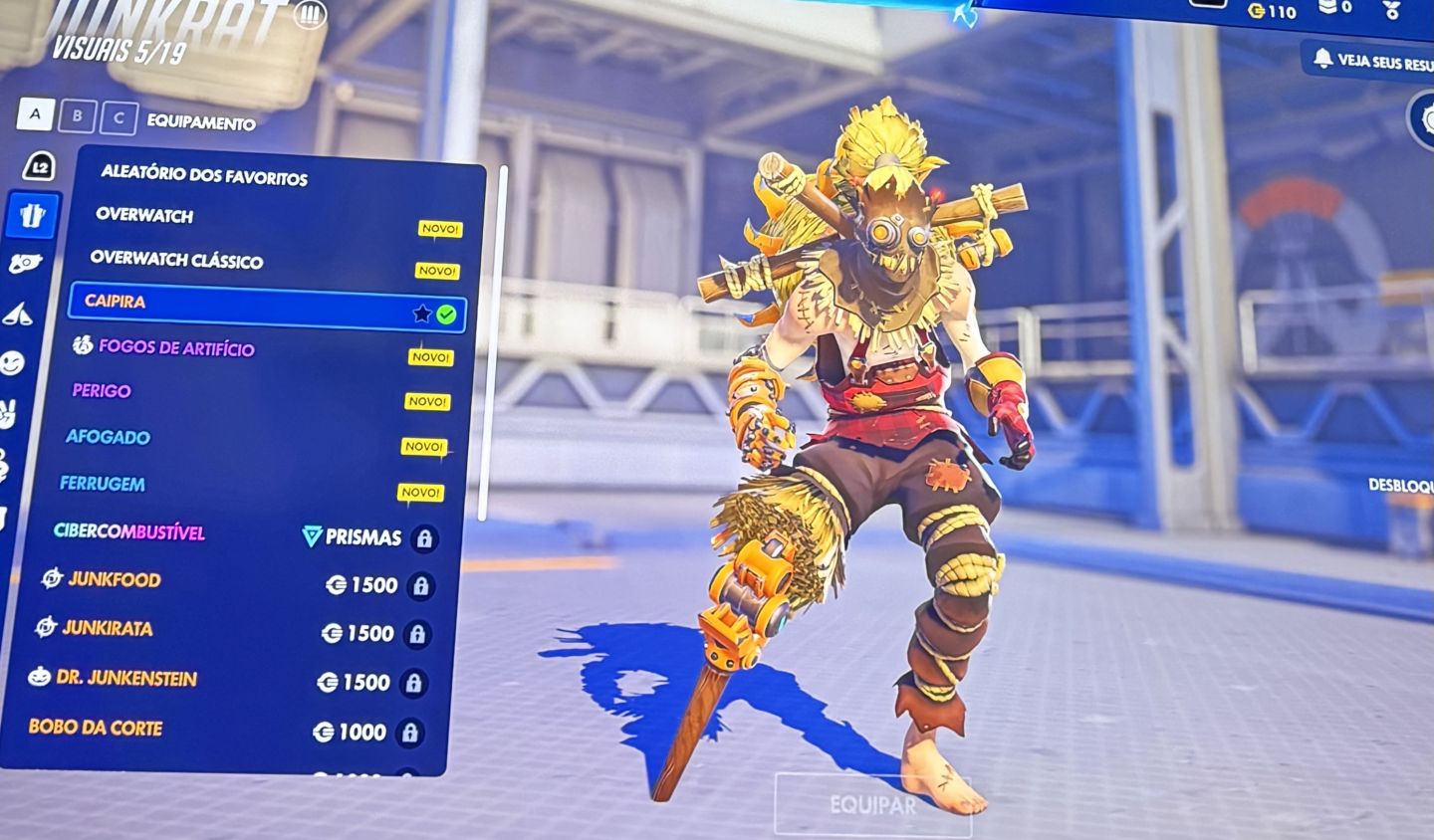 Conta overwatch com diversas skins