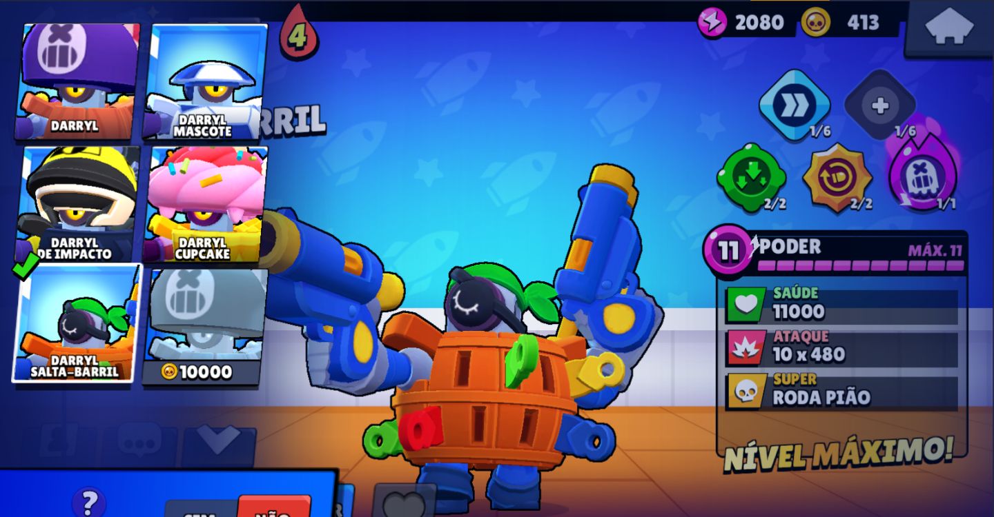 [ Brawl Stars ] Conta Nível 60 | 83 Brawlers | 39 Hipercargas + 10 Lendarios