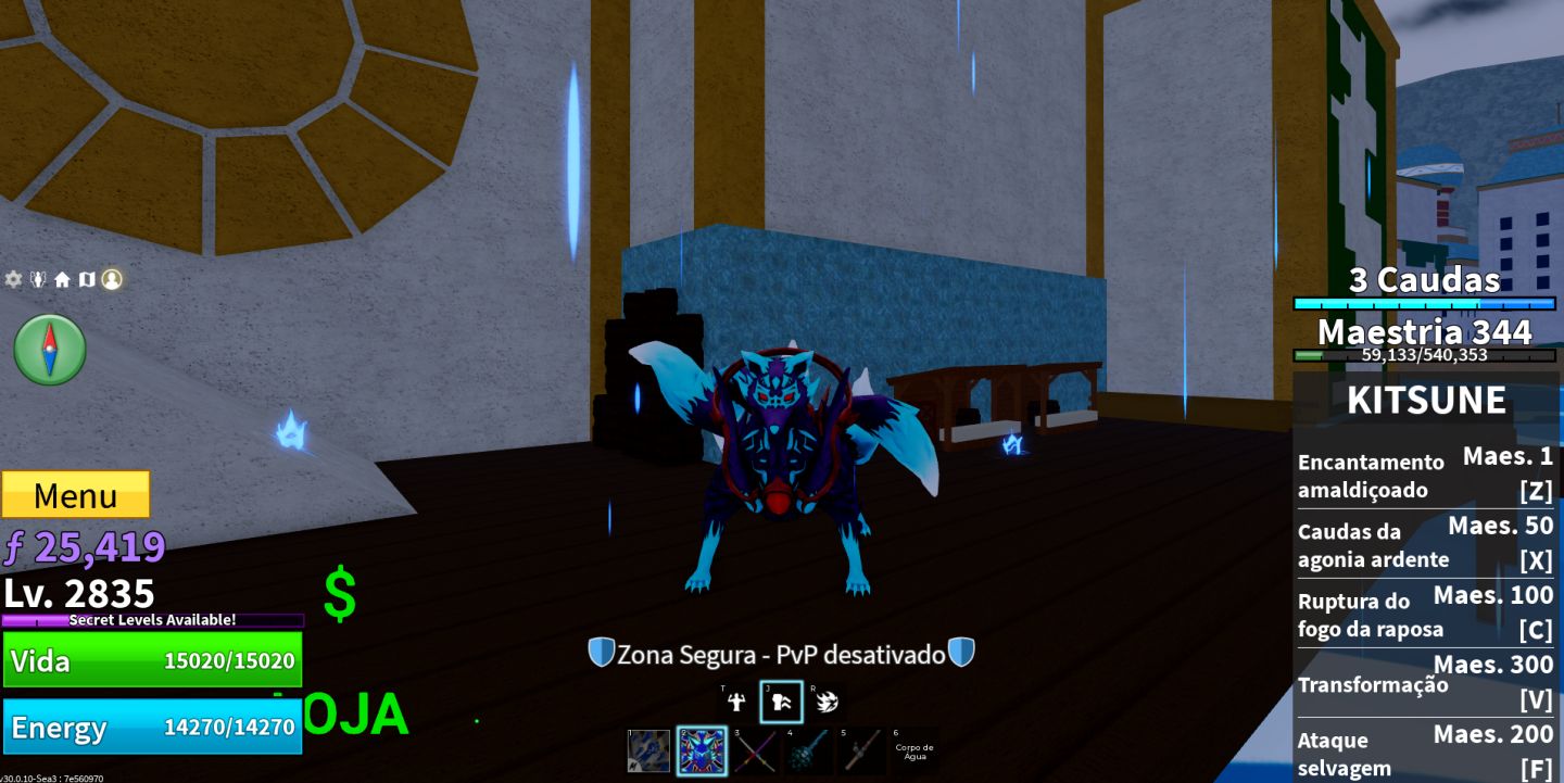 Conta de blox fruits kitsune ingerida
