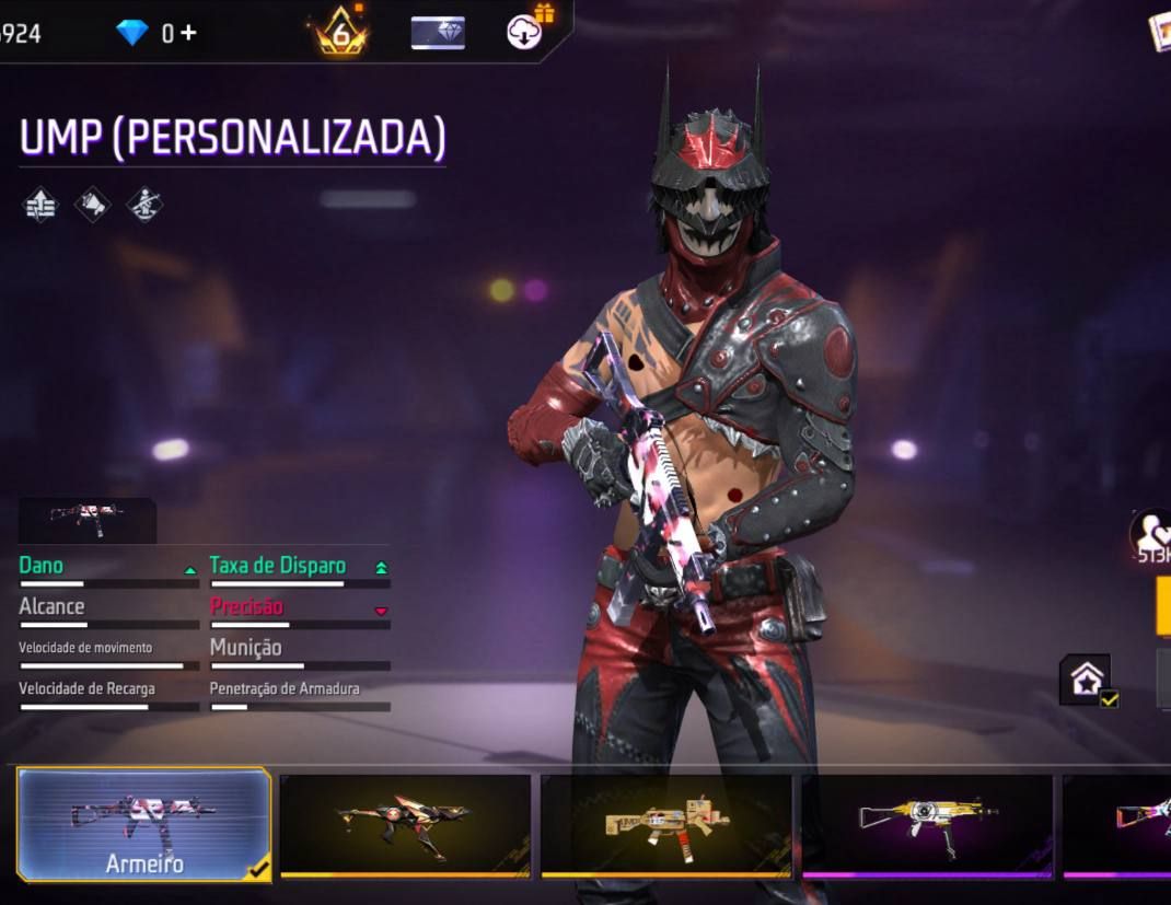 CONTA FF GEMADA COM ANIMAÇÃO DE KIT, ANGELICAL, SOMBRA ROXA, EVO, +500 PEITAS
