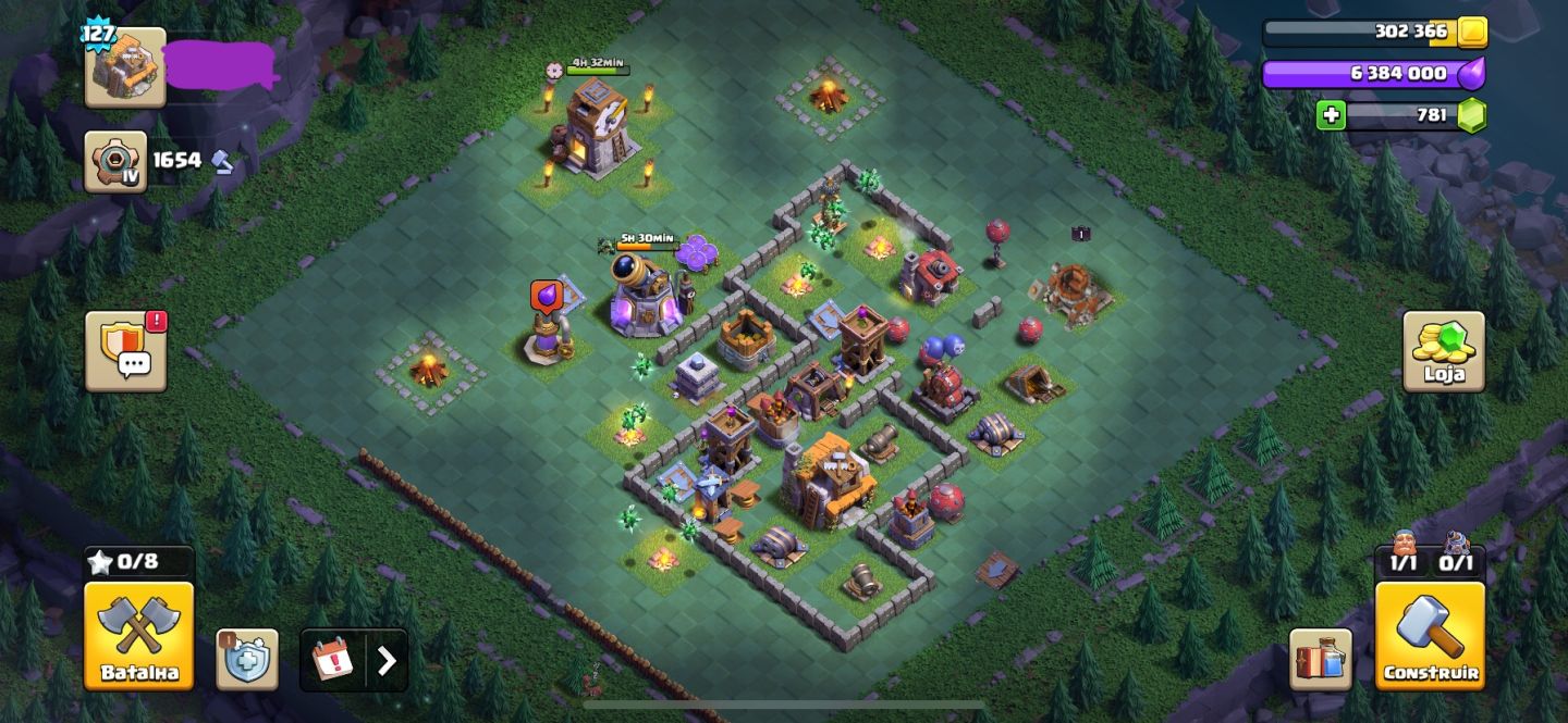 CONTA SUPERCELL - CLASH OF CLANS TH14 CLASH ROYALE ARENA 28