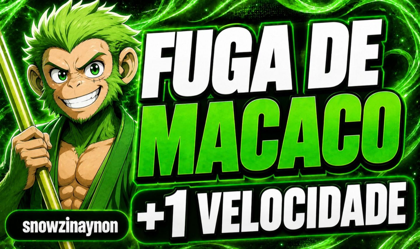 [MELHOR PREÇO] CONTAS MONKEY ESCAPE +1 SPEED [FUGA DE MACACO +1 VELOCIDADE]