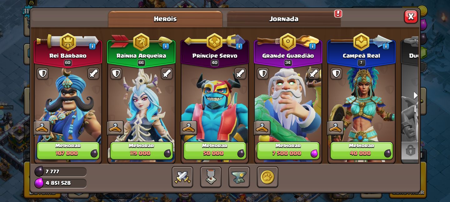 Conta COC Vila CV13 - SKINs Passe e Loja, Paisagem XXL