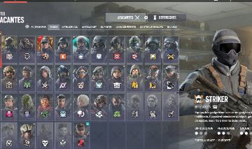 Conta R6, Vários Agentes Skins Épicas e Raras Inverno Sombrio, nível 100