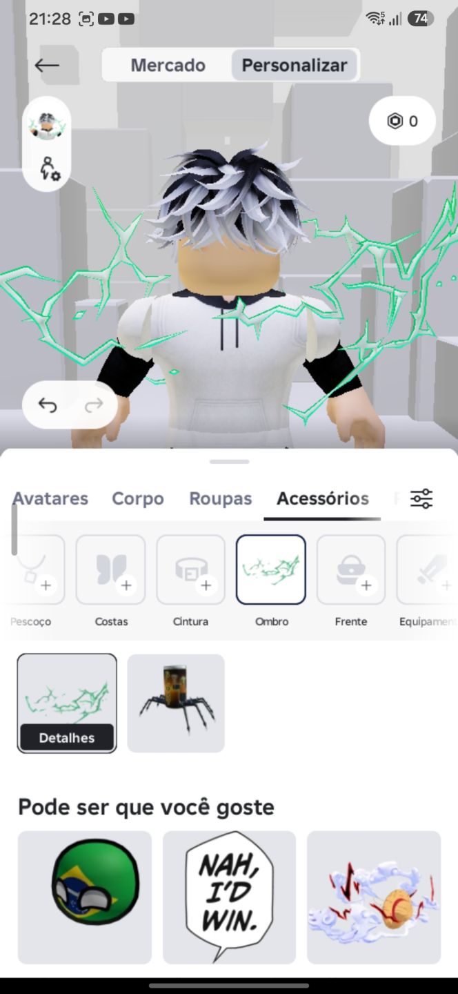 Conta de Roblox cheia de skins e itens raros