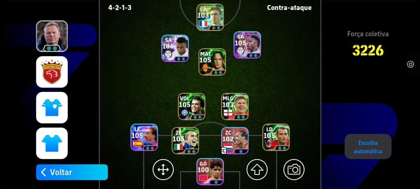 Conta de efootball braba vários jogadores épicos