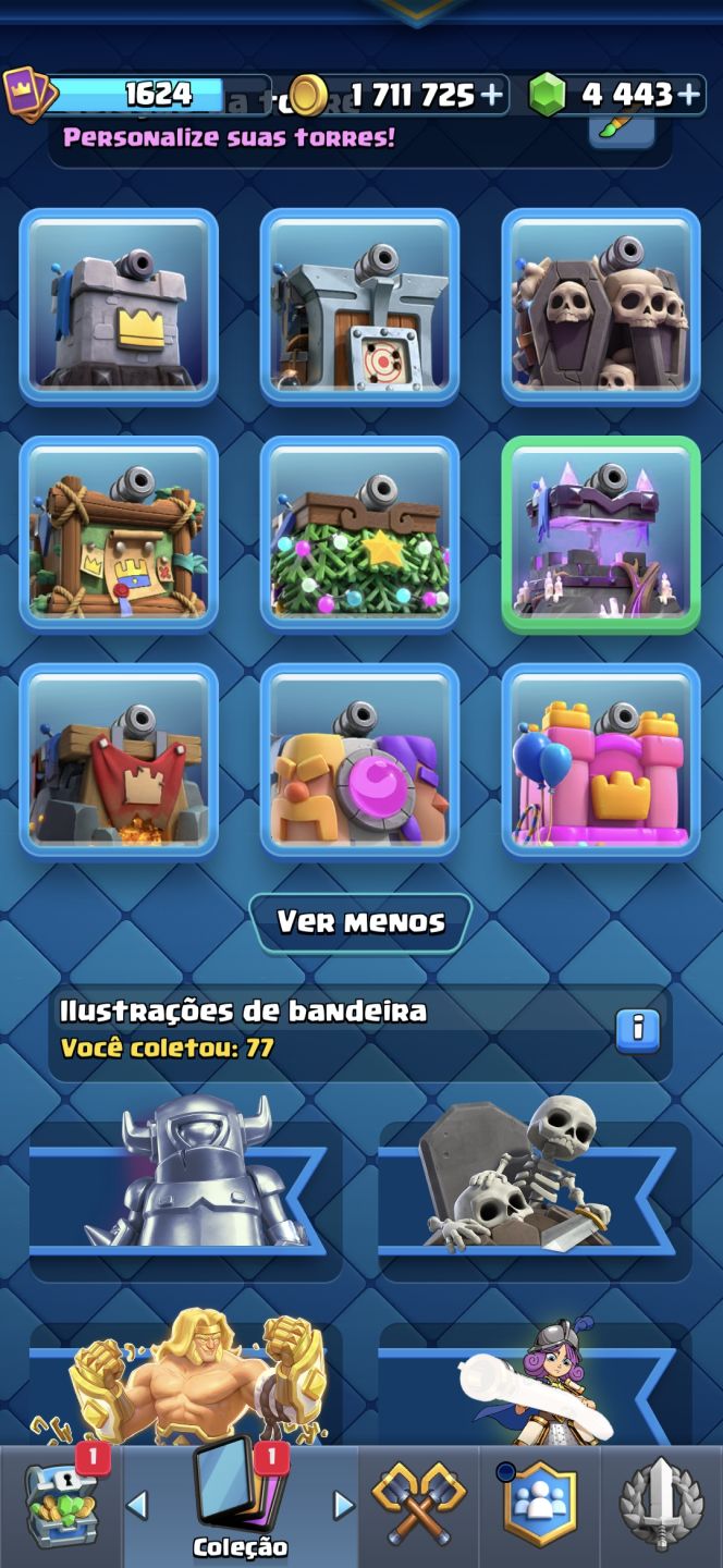 Conta Supercell ID CLASH ROYALE +10000 TROFÉUS 7 EVO