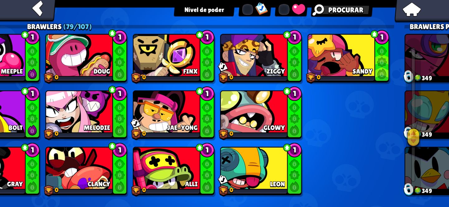CONTA BRAWSTARS UPADA,VÁRIAS SKINS E PERSONAGENS,ÓTIMA PRA RANK COM OS META FULL