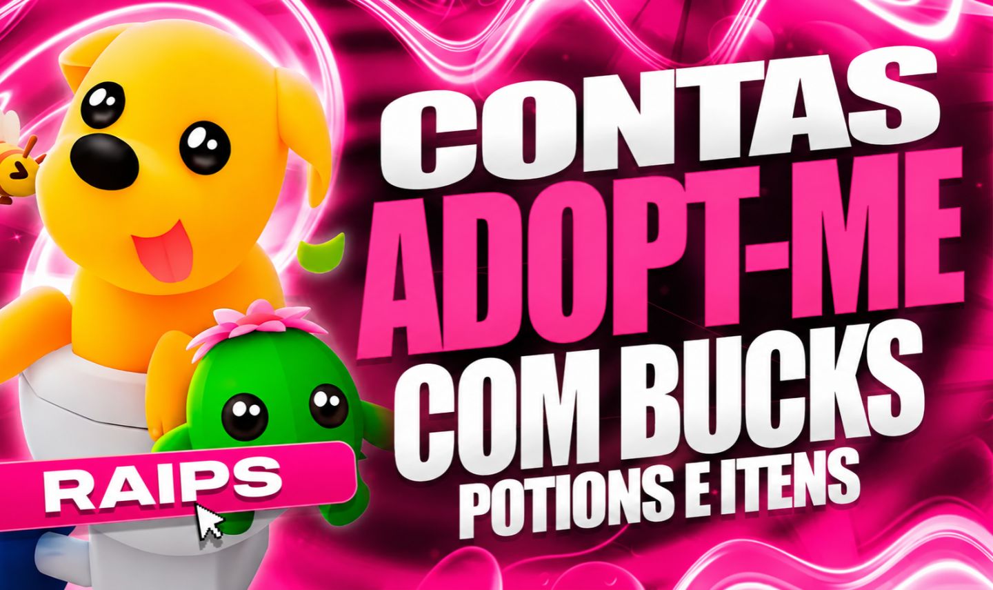 [MELHOR PREÇO !] CONTA ADOPT ME COM BUCKS E POTIONS (ENTREGA RÁPIDA)