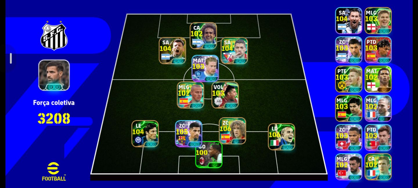 CONTA DE EFOOTBALL COM O NOVO PUYOL!!