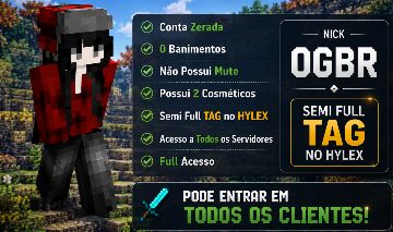 CONTA ULTRA RARA | SEMI-FULL TAG NO HYLEX | NICK OG-BR