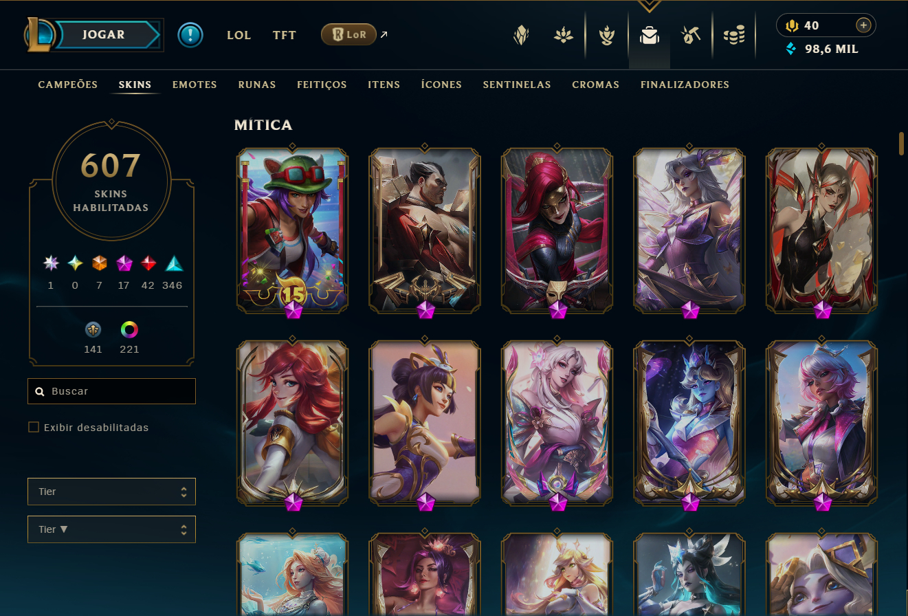 CONTA ESMERALDA | 607 SKINS | 340 EMOTES | 174 CROMAS