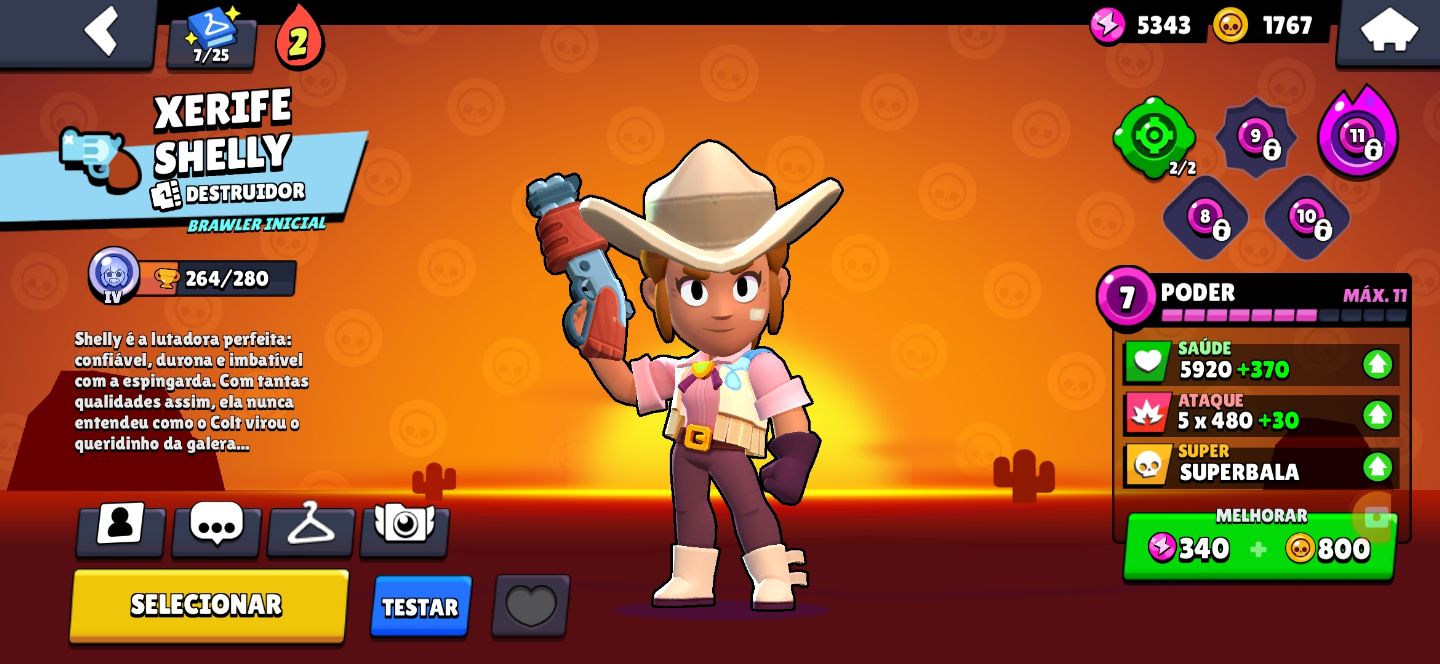 Conta Brawl Stars com quase 5000 Troféus e +38 Brawlers