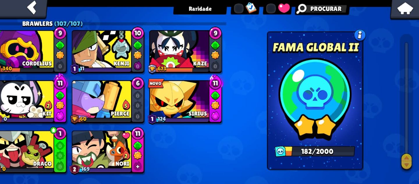 BRAWL STARS FULL 107/107 BRAWLERS + 52K TROFÉUS