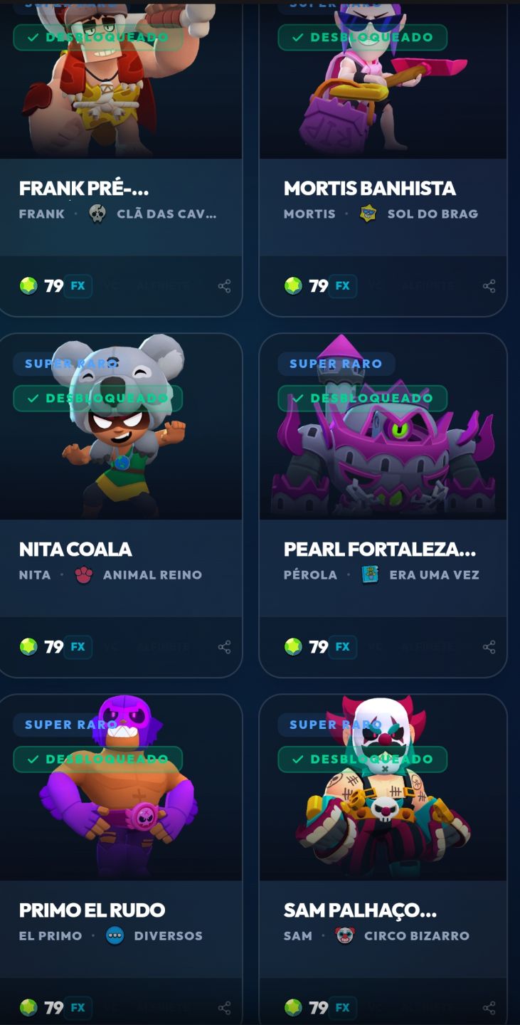 Conta Brawl Stars Diamante I
