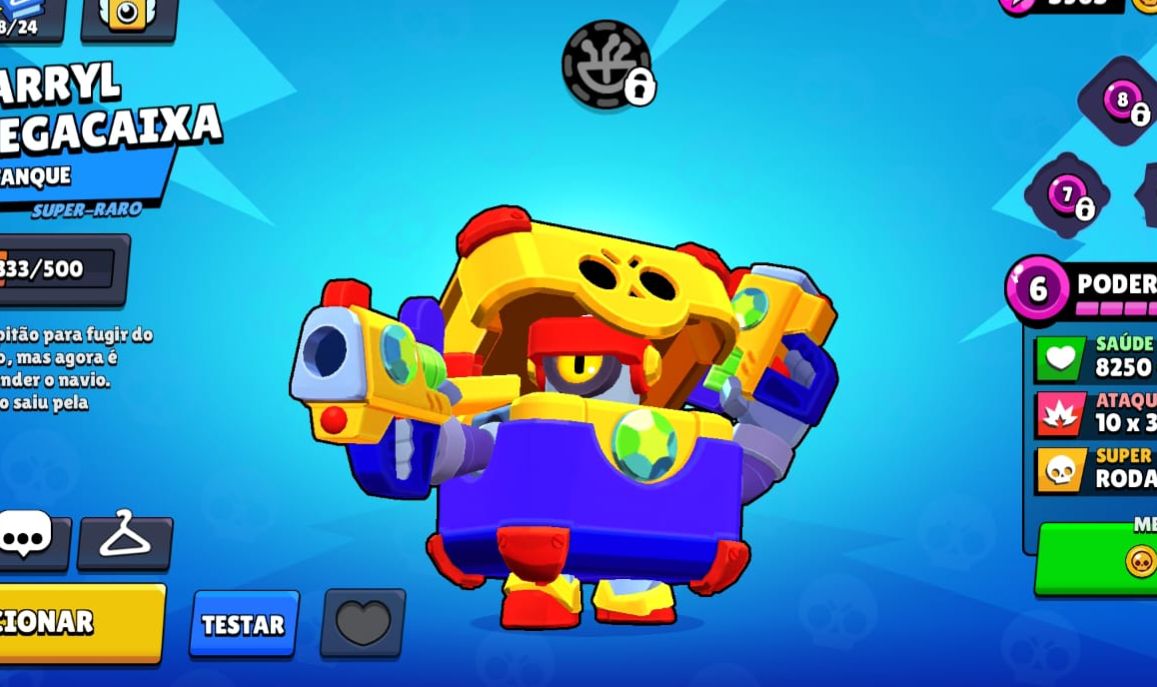 CONTA DE BRAWL STARS MUITO RARA COM 86 BRAWLERS E VARIAS SKINS