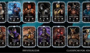 Conta com várias cartas diamantes raras MORTAL KOMBAT MOBILE