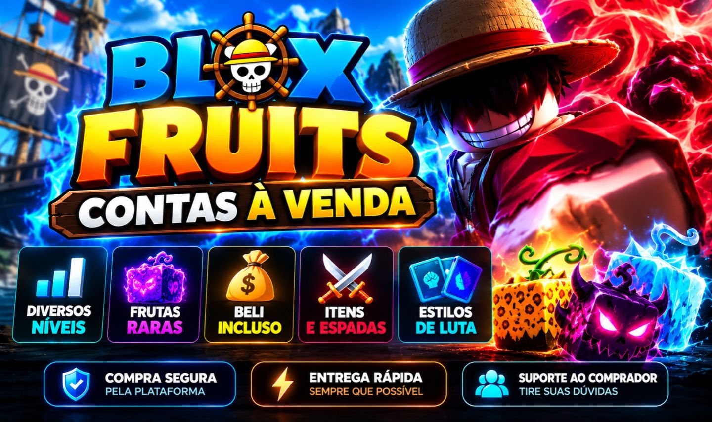 Contas Blox Fruits Roblox - MELHOR PREÇO