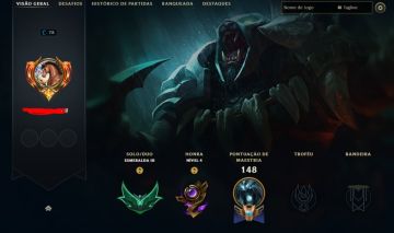 CONTA LEAGUE OF LEGENDS MAIN JUNGLE