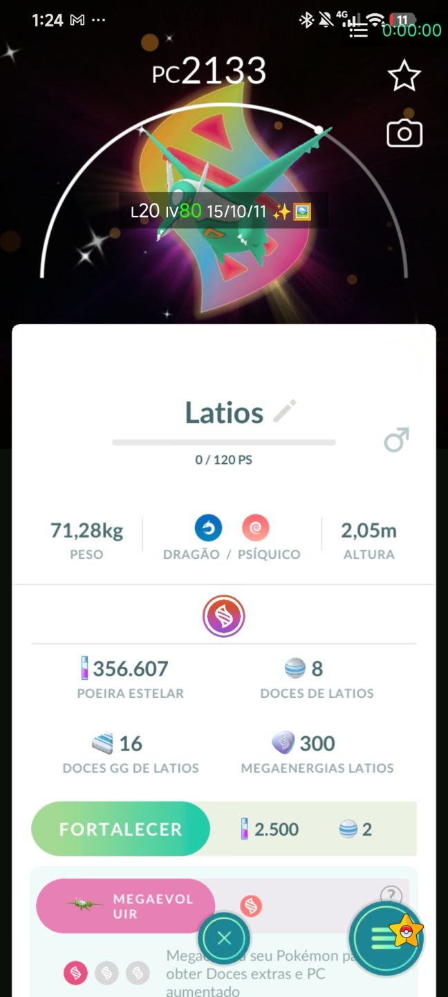 Conta Pokémon Go Com Triplo SHINY Lendário