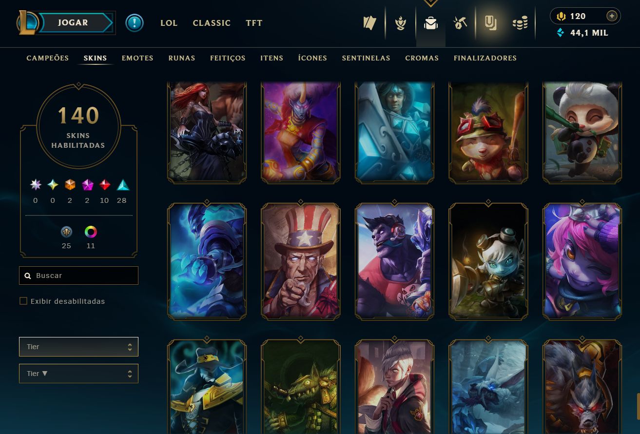 CONTA UNRANKED 2011 - 140 SKIN - FULL CHAMP + PREÇO BAIXISSIMO! - 100% SEGURA!